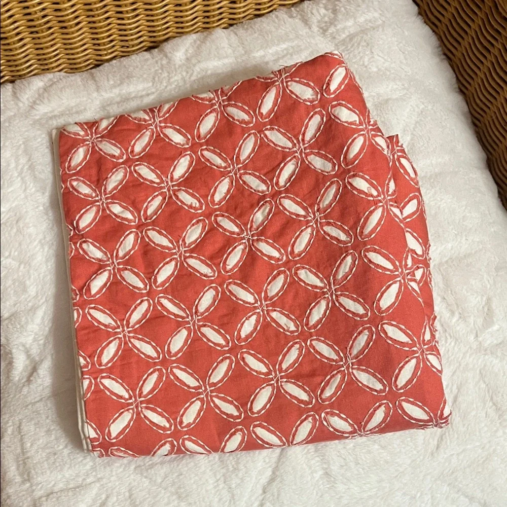 Pottery Barn - Coral Geometric Throw Pillow Cover